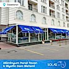 Alüminyum Panel Tavan ve Giyotin Cam Sistemi Özbekistan 1