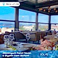 Alüminyum Panel Tavan ve Giyotin Cam Sistemi Pierroloti Otel 2