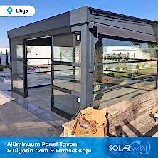 Alüminyum Panel Tavan ve Giyotin Cam ve Fotosel Kapı Libya 3