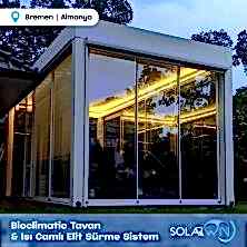 Bioclimatic Tavan ve Isı Camlı Elit Sürme Sistem Almanya Bremen 3