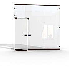 Beyaz, Saydam, Cam Kapı