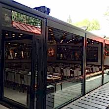 Siyah Renkli, Restorant, Giyotin Cam Sistemi