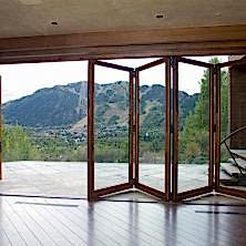 Ahşap Renkli, Açılır, Kapanır, Akordeon Kapı