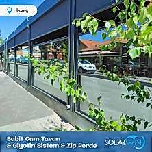 Sabit Cam Tavan ve Giyotin Sistem ve Zip Perde İsveç 2