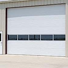 Camlı Beyaz Renkli, Seksiyonel Garaj Kapıları