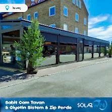 Sabit Cam Tavan ve Giyotin Sistem ve Zip Perde İsveç 3