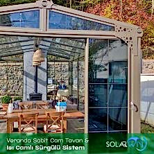 Veranda Sabit Cam Tavan ve Isı Camlı Sürgülü Sistem 4