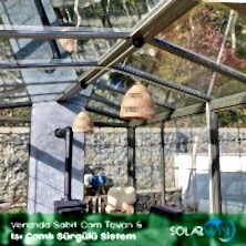 Veranda Sabit Cam Tavan ve Isı Camlı Sürgülü Sistem 5