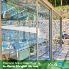 Veranda Sabit Cam Tavan ve Isı Camlı Sürgülü Sistem 6